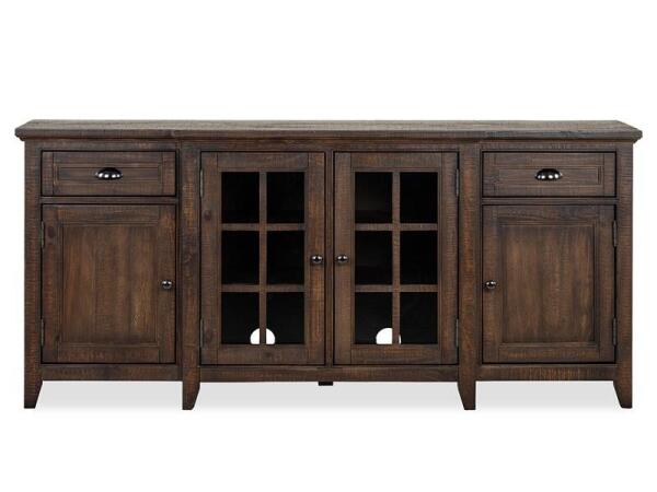 Bay Creek Console 70″ Entertainment Stands Brown 20