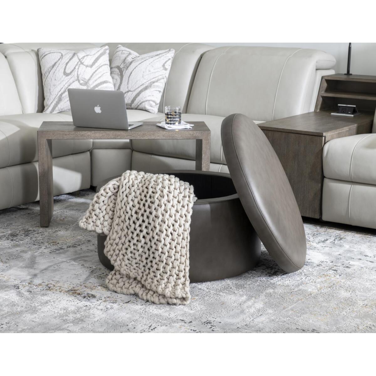 Swivel Ottoman On Casters Ottomans & Poufs Brown 10
