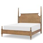 Complete High/low Poster Bed 5/0 Queen Beds Barnwood Oak 20