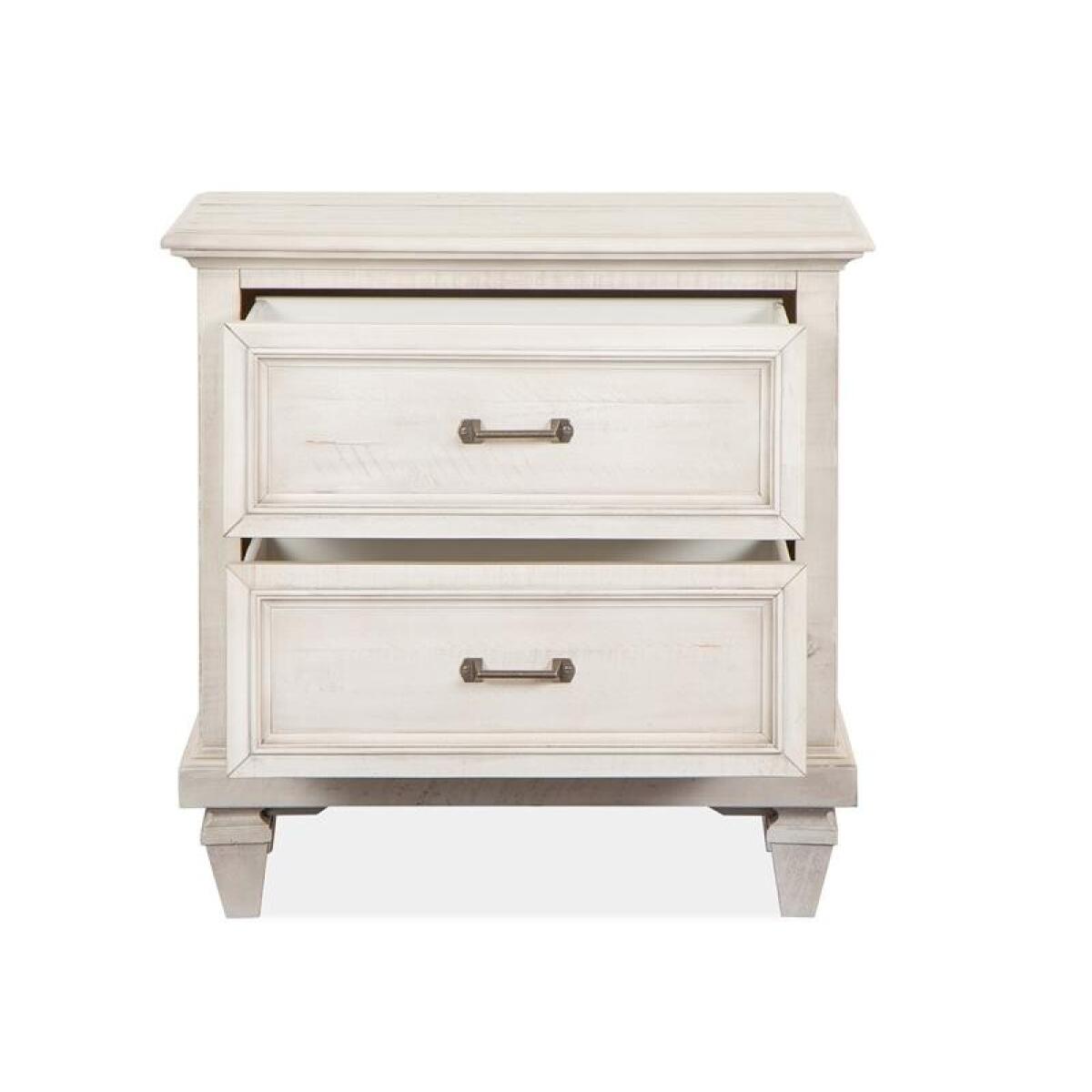 Newport Drawer Nightstand Nightstands Alabaster 11