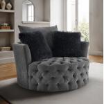 Sofi Button Tufted Swivel Chair - Image 3