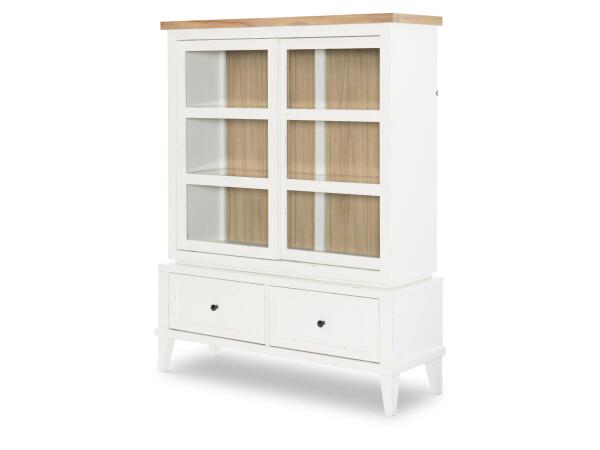 Display Cabinet Dining Storage Amber And Cotton