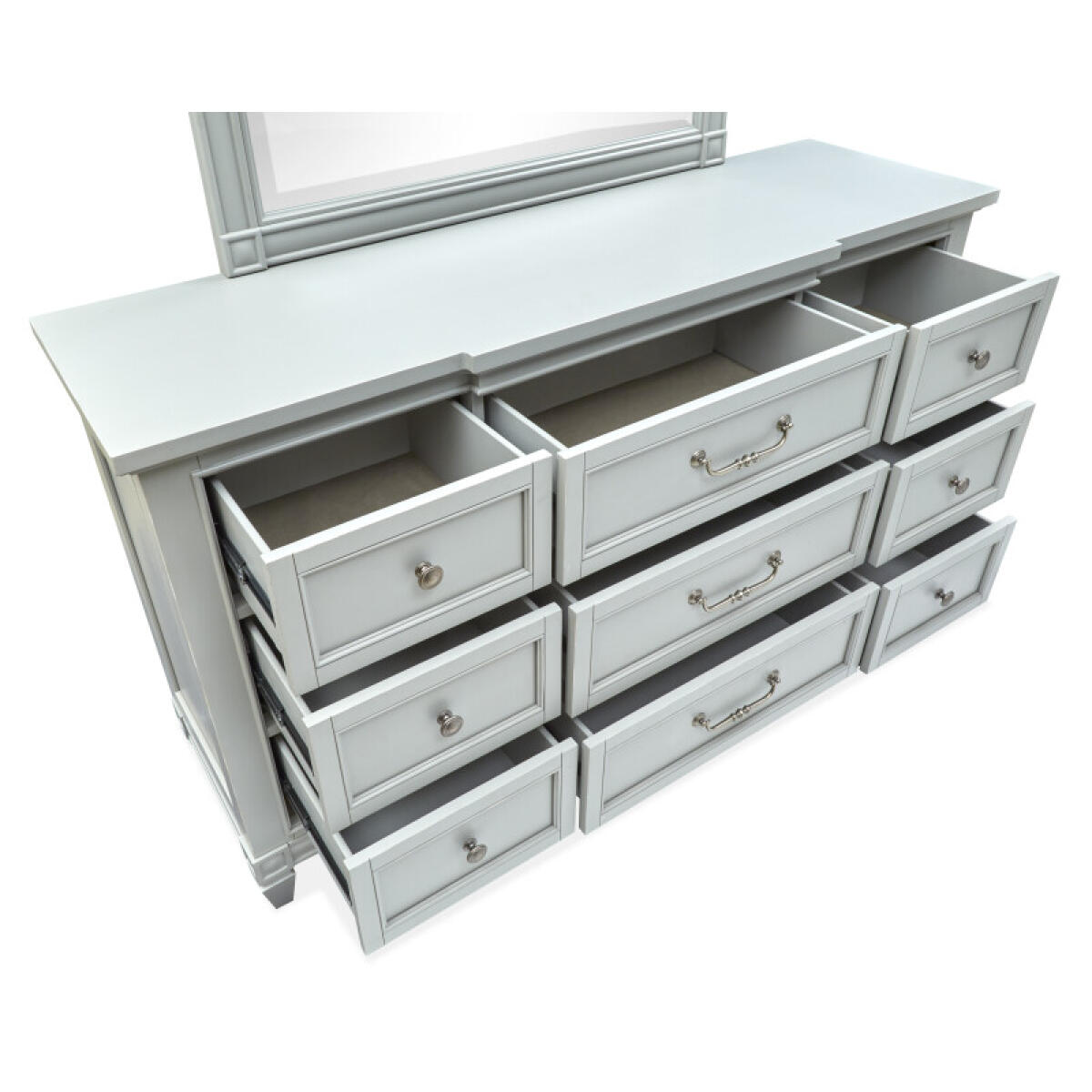 Drawer Dresser with Landscape Mirror Dressers Dressers 6