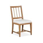 Lindon Dining Side Chair w/White Upholstered Seat (2/ctn)