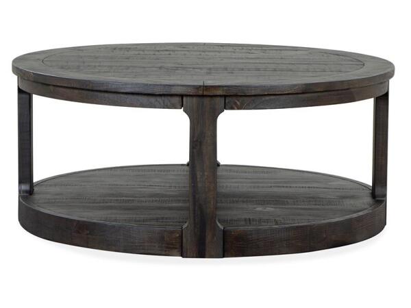 Boswell Round Cocktail Table w/Casters - Image 5