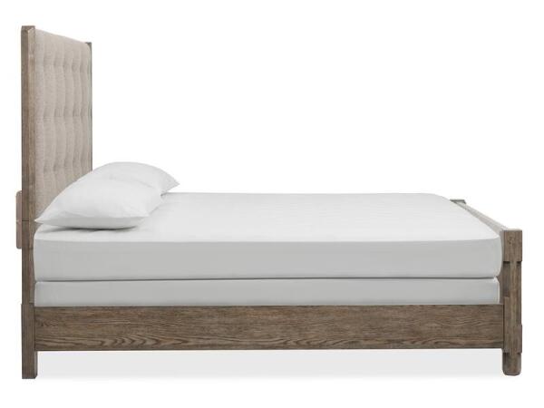 Claremont Complete Queen Panel Bed w/Upholstered Headboard - Image 7