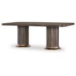 Complete Double Pedestal Dining Table Dining Tables Brown 12