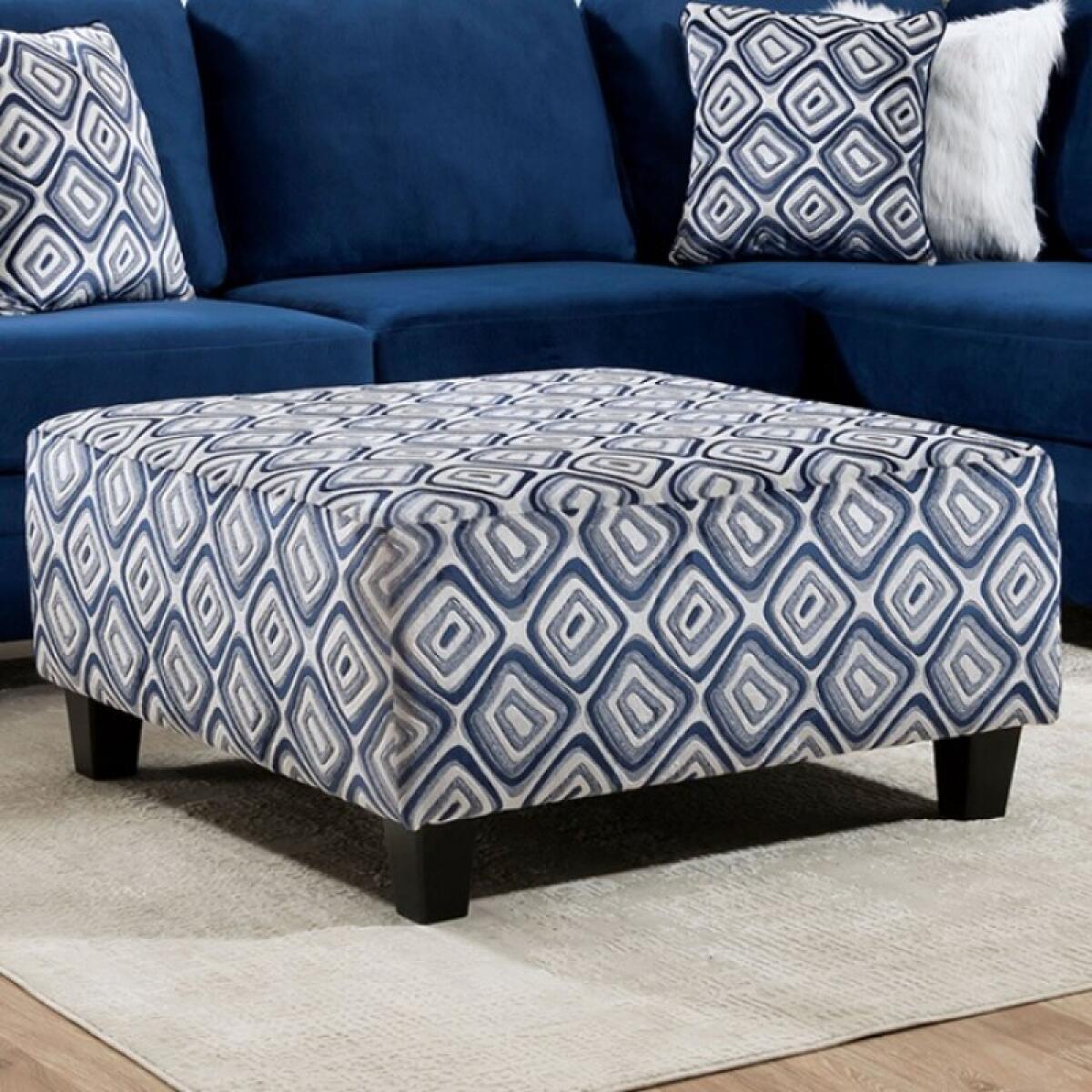 Waldport Ottoman Ottomans & Poufs Blue 4
