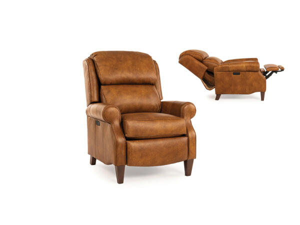 Pressback Reclining Chair 503-33 Recliners Brown