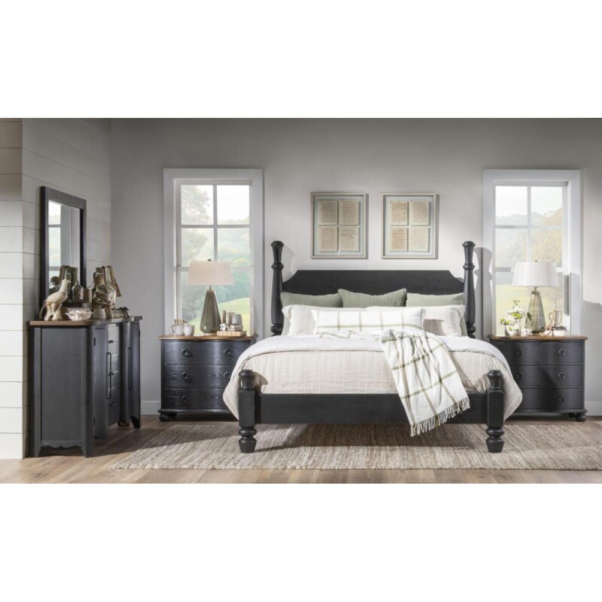 Complete Chimney Post Bed 5/0 Queen - Image 7