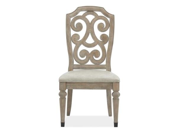 Marisol D5132-62 Side Chair w/Upholstered Seat (2/ctn) - Image 2