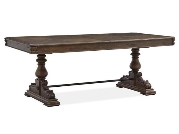 Durango Trestle Dining Table Dining Tables Brown 19