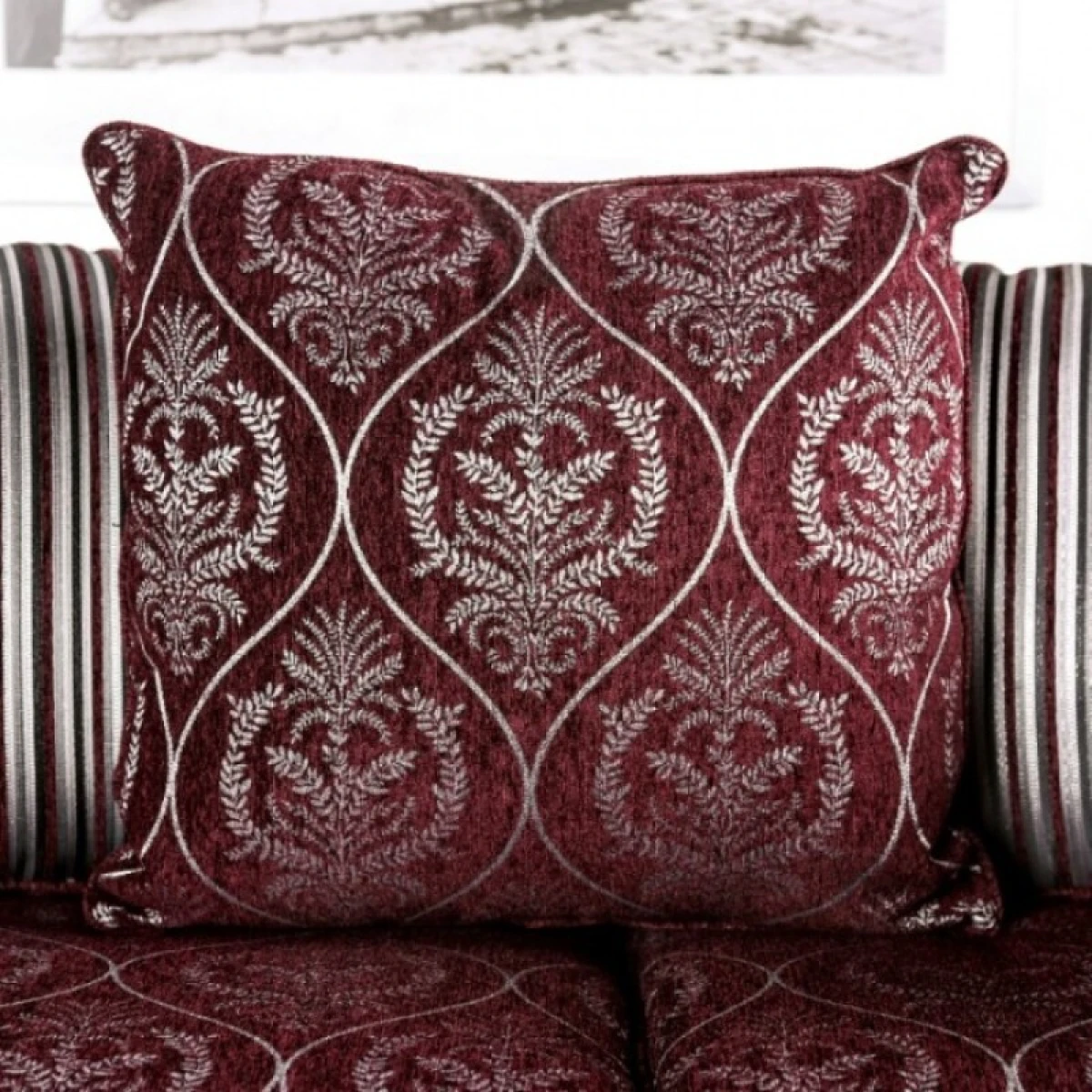 Sassari Loveseat Loveseats Burgundy 9