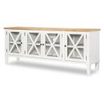 Media Console Entertainment Stands Amber And Cotton 9
