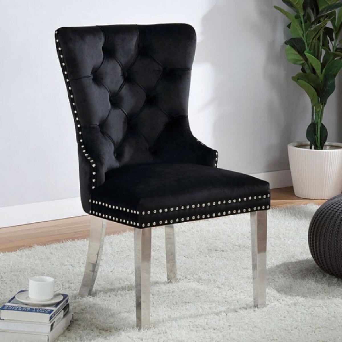 Jewett Wingback Chair (2/CTN) Chairs & Benches Black 4