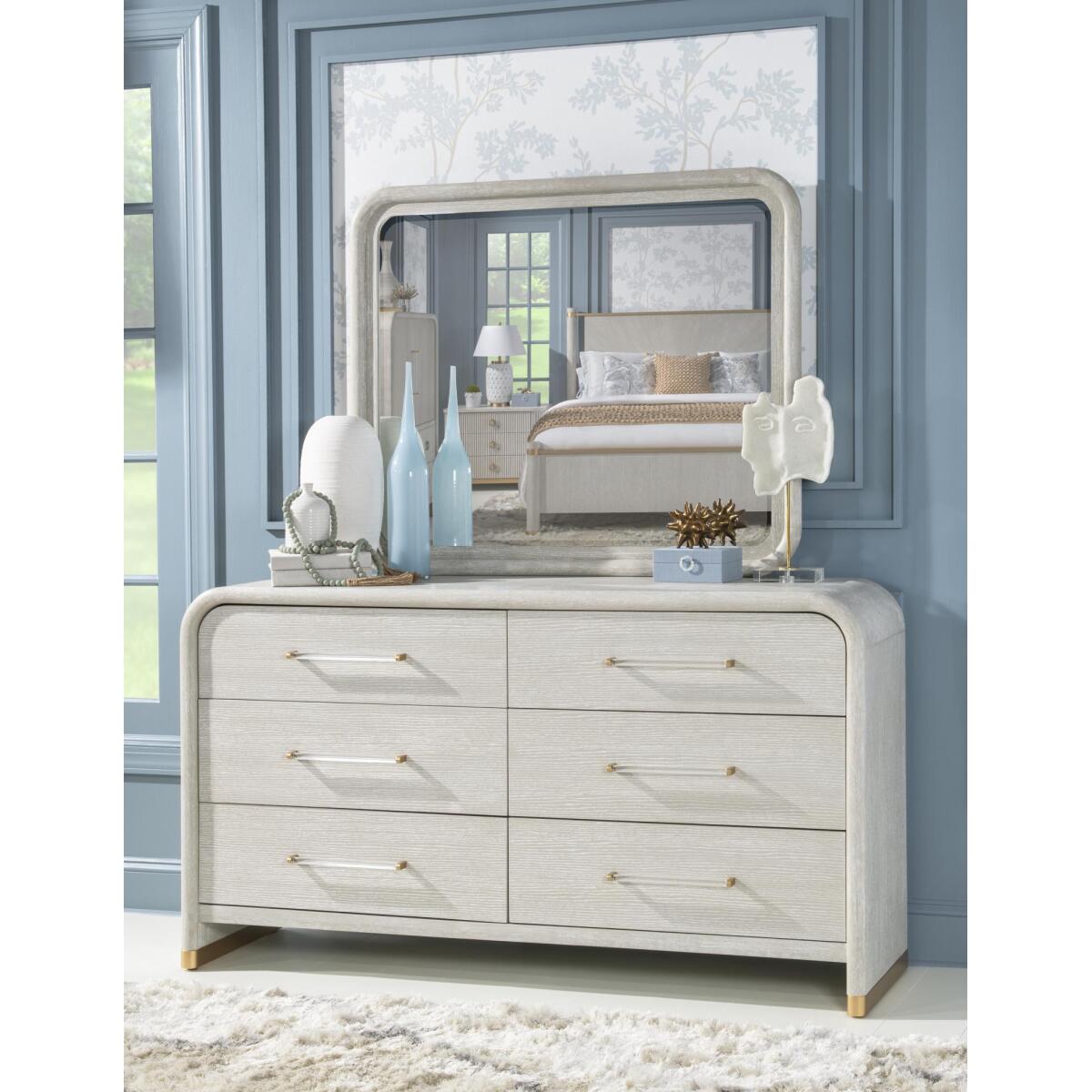 Six Drawer Dresser Dressers Cream 10