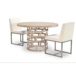 Complete Round Pedestal Table Dining Sets Brown 22