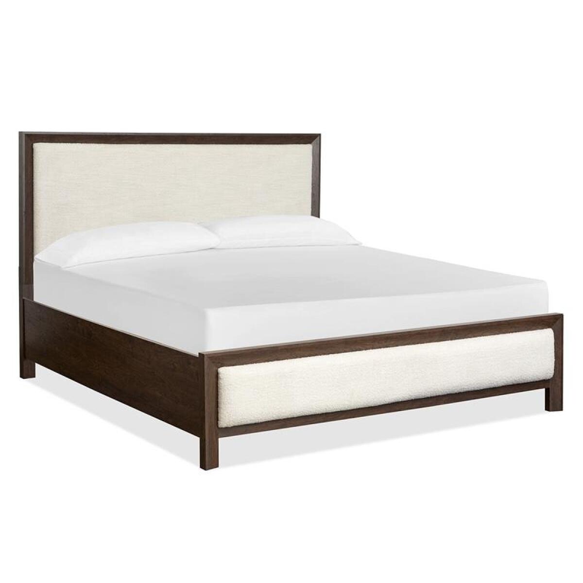 Llewellyn Complete Queen Upholstered Panel Bed - Image 3