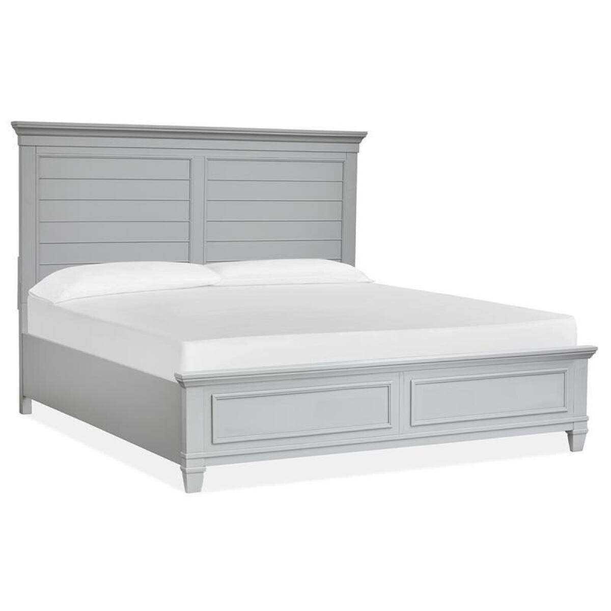 Charleston Complete King Panel Bed - Grey - Image 3