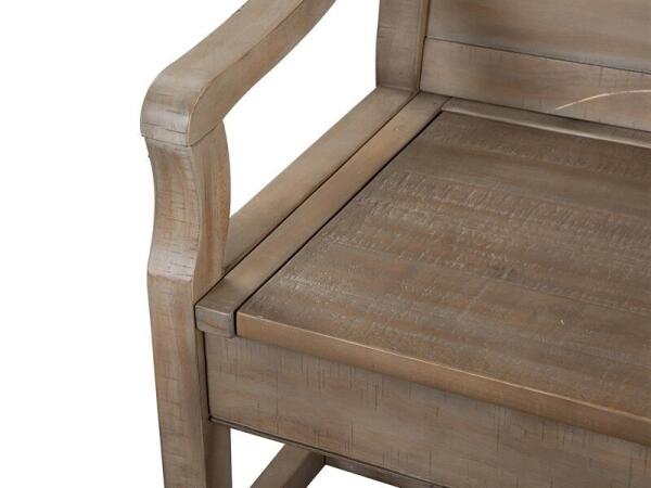 Paxton Place Bench w/Back Chairs & Benches Brown 18