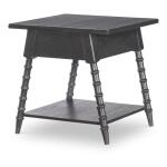 Splayed Bobbin Leg 1 Drw End Table End tables Black 12