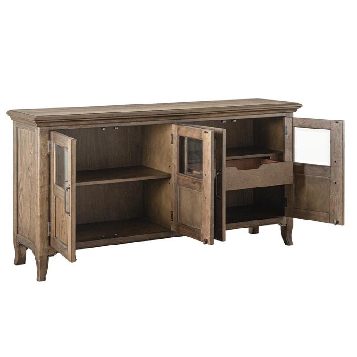 Roxbury Manor Four Door Buffet Dining Storage Brown 6