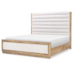 Complete Cal King Channeled Uphostered Panel Bed 6/0