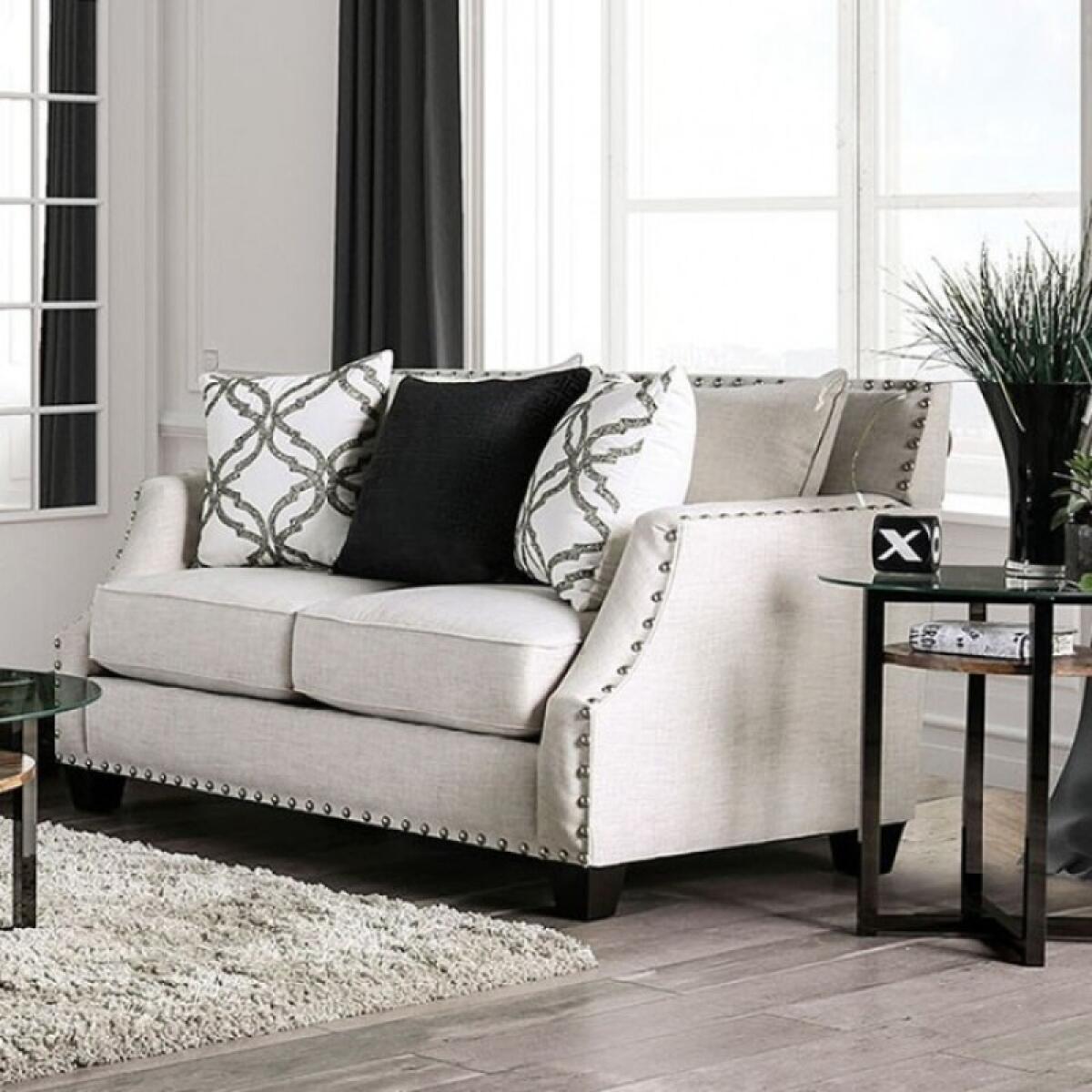 Phoibe Love Seat Loveseats Cream 4