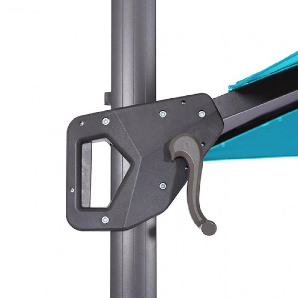 Xico 8 Ft Square Umbrella w/ Double Top w/ LED Light + 37" Large Base - Image 6