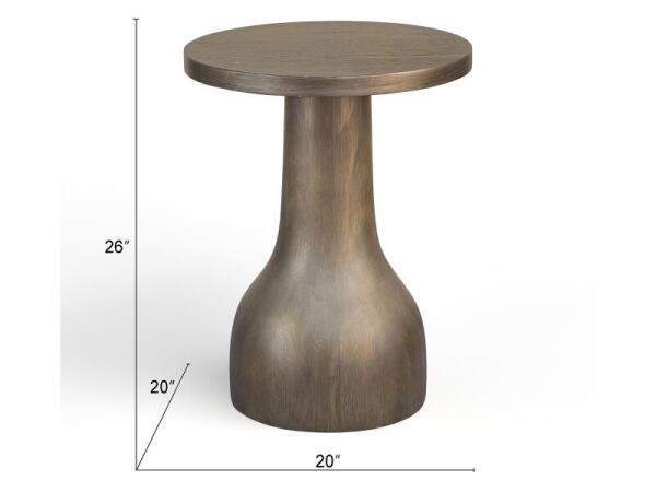 Bosley Lt. Brown Round Accent Table - Image 4
