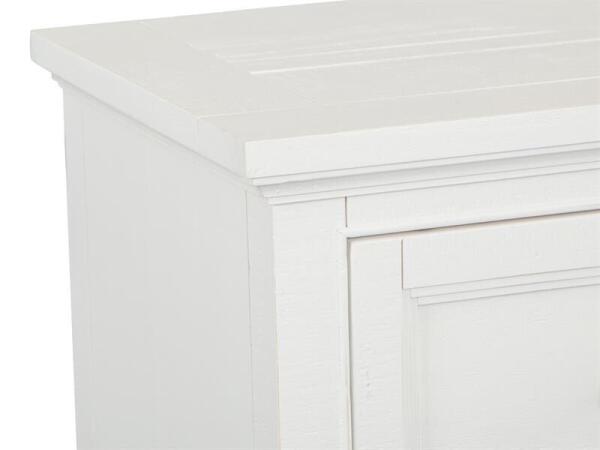 Heron Cove Small Drawer Nightstand Nightstands Chalk White, Dovetail Grey 20