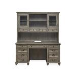 Lancaster Wood Hutch SU Office Storage Brown