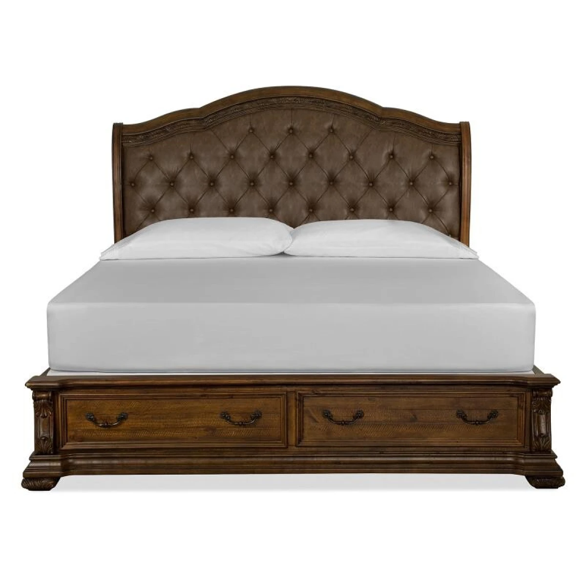 Durango Wood King Sleigh Bed Storage Footboard SU Bed Parts Bed Parts 4