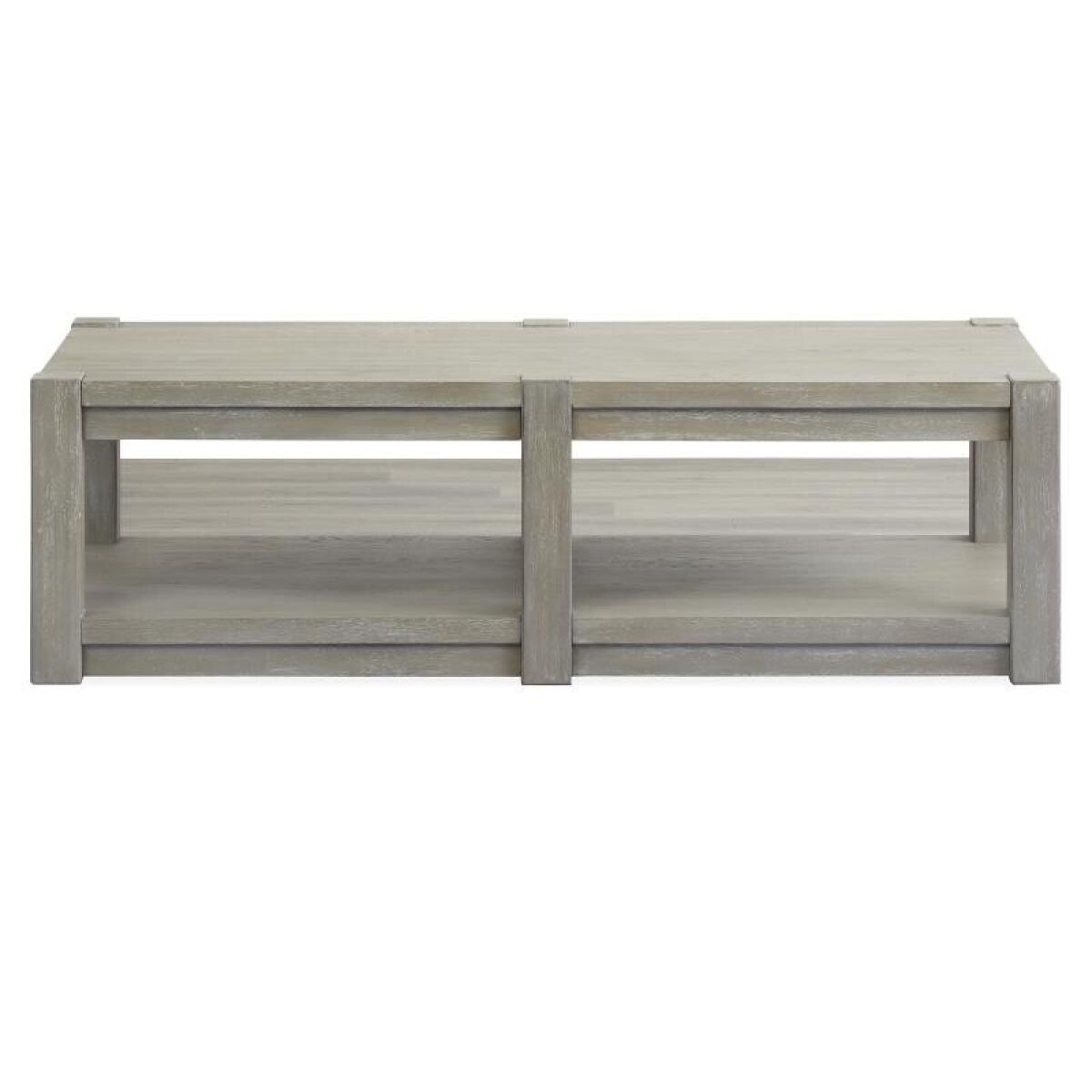 Burgess Rectangular Shelf Cocktail Table w/Casters - Image 3