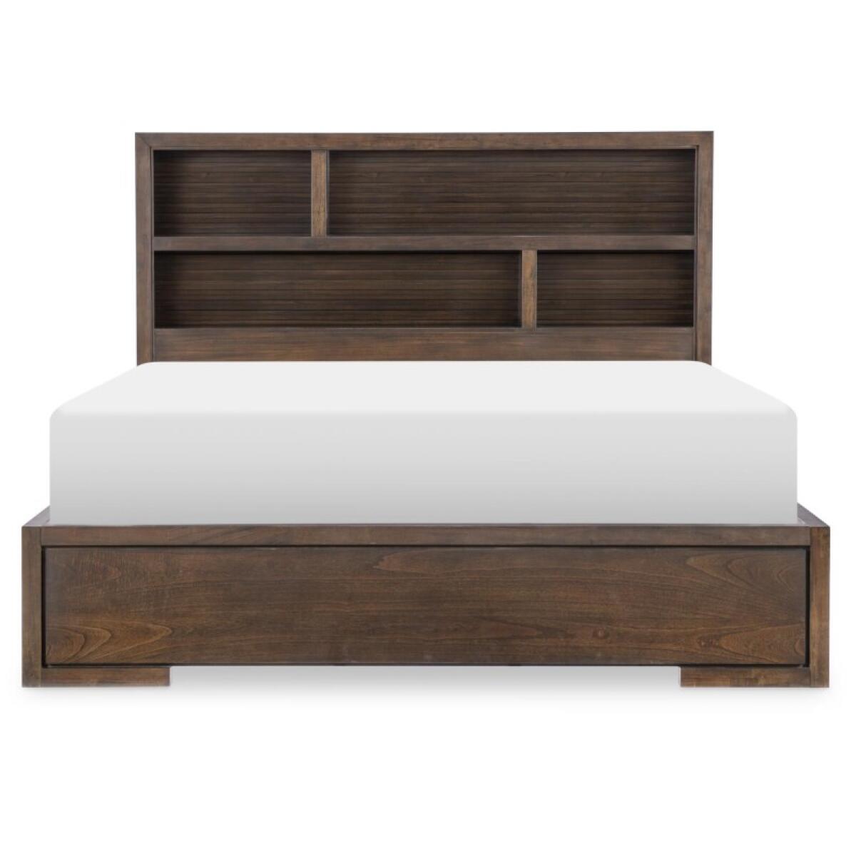 Complete Bookcase King Panel Bed 6/6 - Image 3