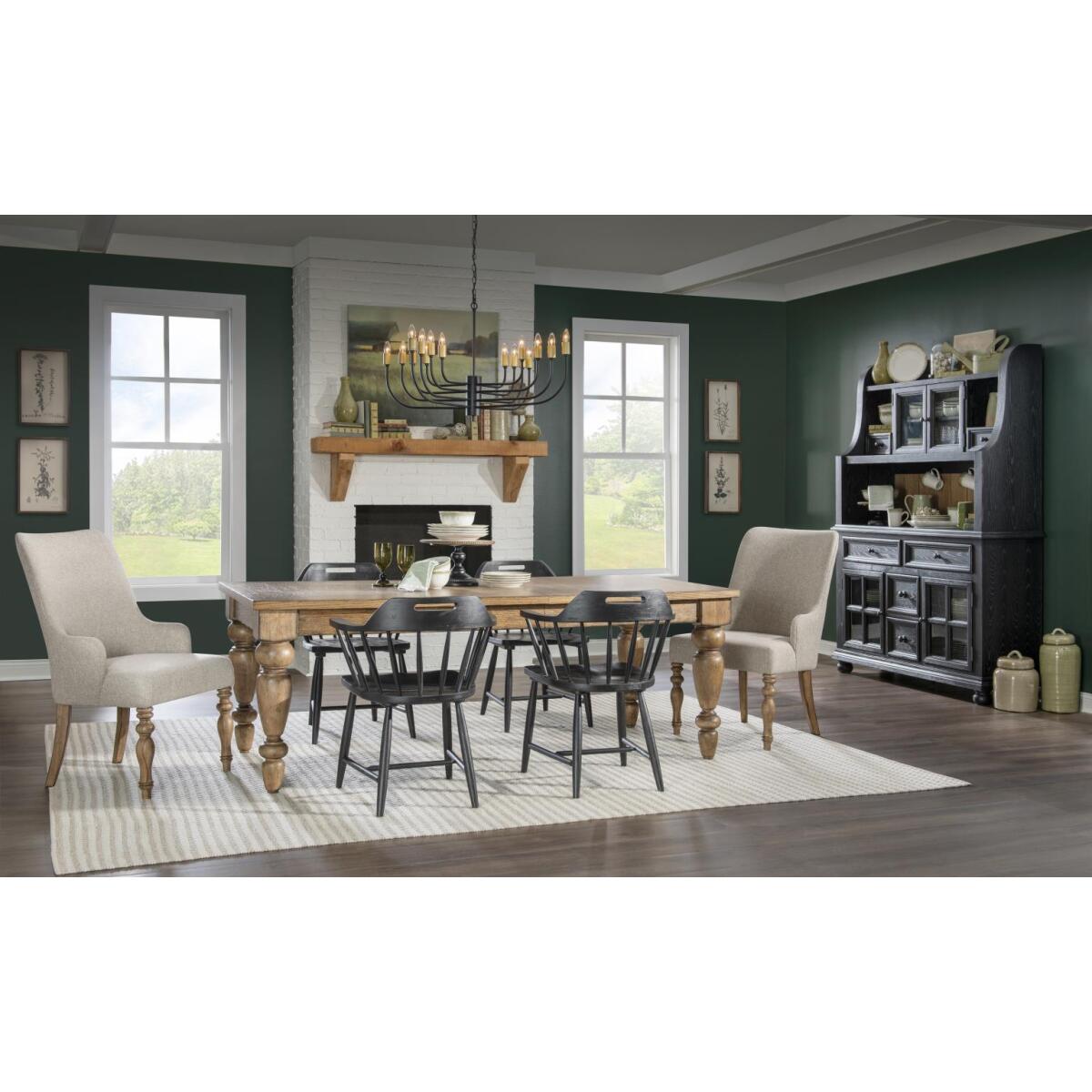 Spindle Back Arm Chair W. Handle Cut Out - Image 6