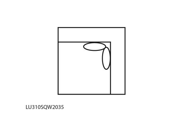 Square Wedge Sectionals Brown