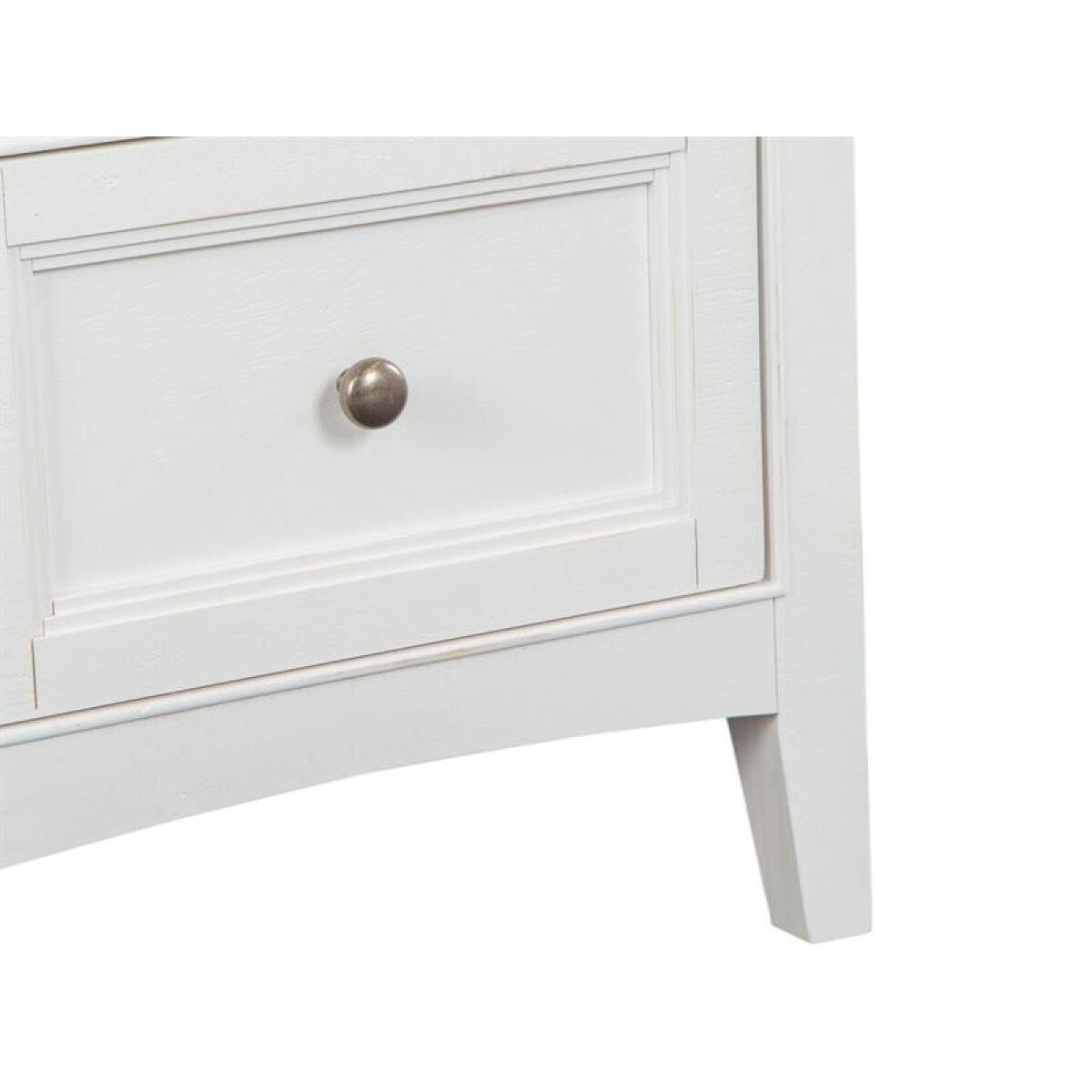 Heron Cove Small Drawer Nightstand Nightstands Chalk White, Dovetail Grey 9