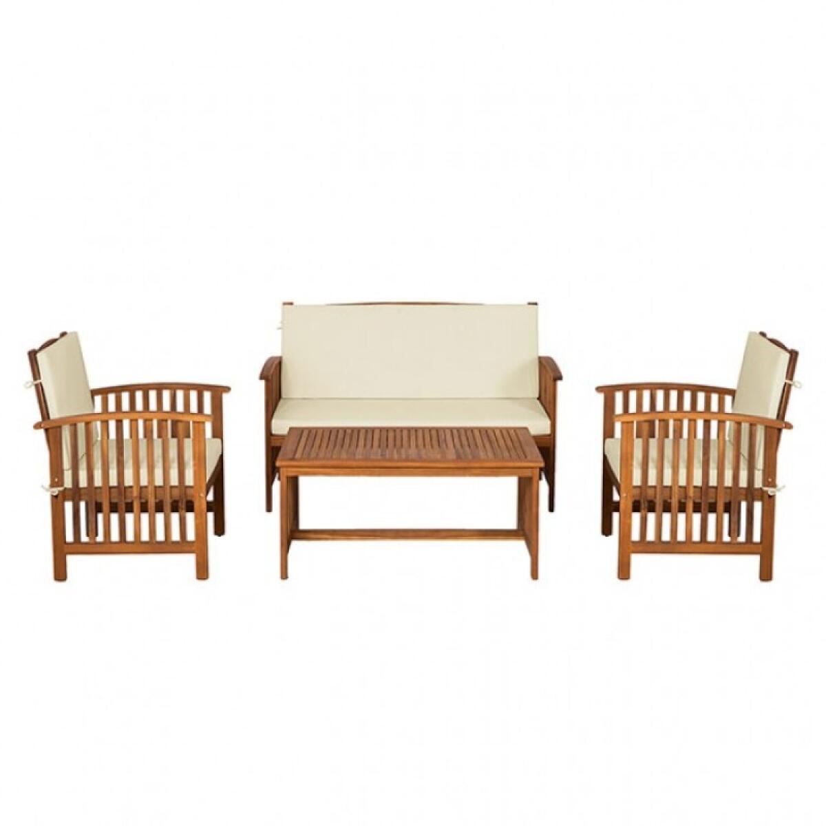 Kyushu 4 Pc. Patio Set Outdoor Sets Beige/Natural 3 Kyushu 4 Pc. Patio Set Outdoor Sets Beige/Natural 3