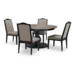 Complete Round Table Dining Sets Black 19