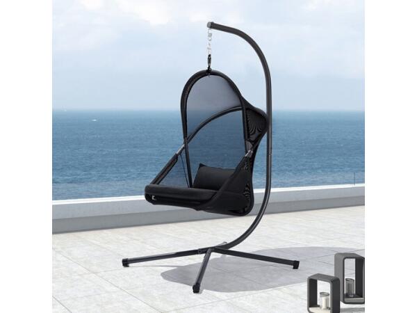 Crush Swing Chair Outdoor Chairs Black