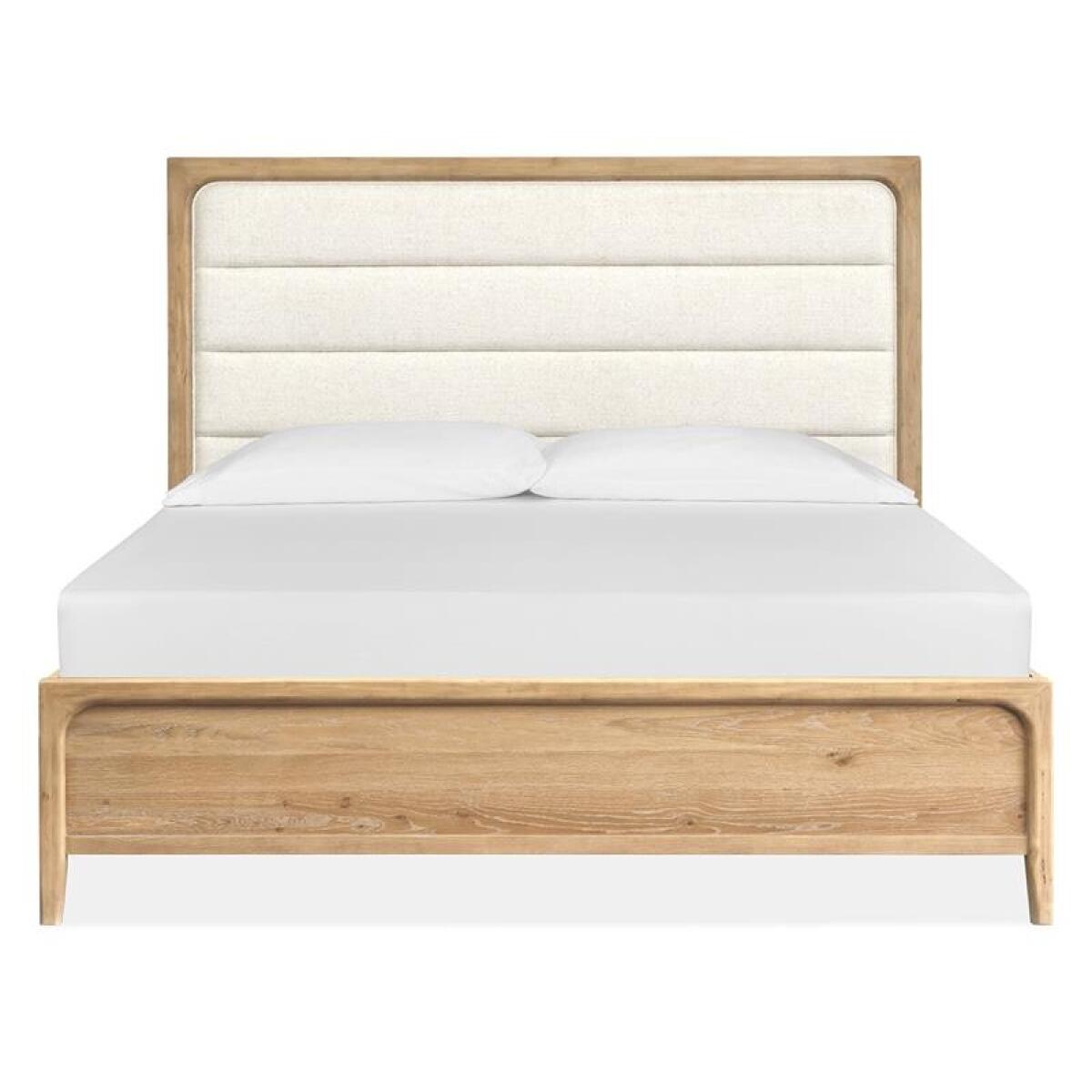 Somerset B5684-65H Wood King Panel Bed Upholstered Headboard KD - Image 2