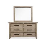 Dresser with Landscape Mirror Dressers Brown