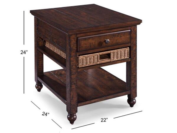 Cottage Lane Rectangular End Table - Image 6