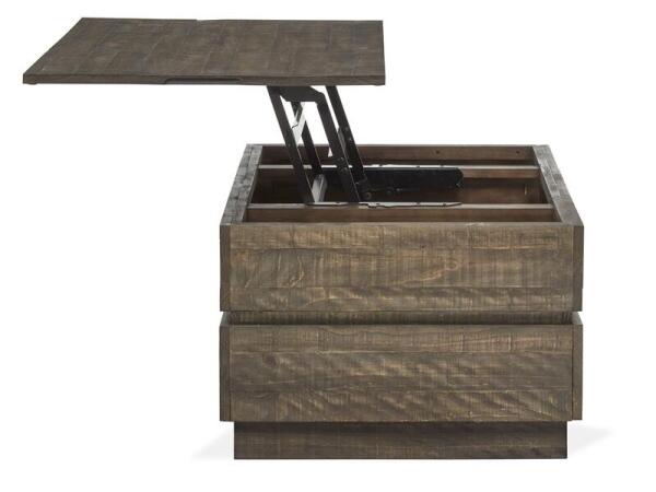 Baisden Lift Top Storage Cocktail Table w/Casters - Image 6