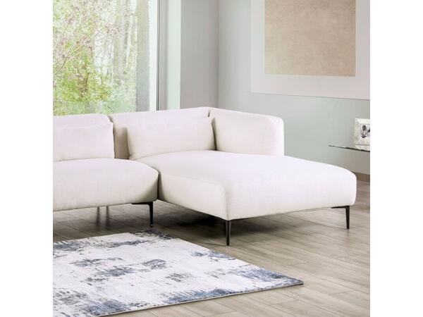 Paderborn Sectional, Right Chaise Sectional Parts Cream