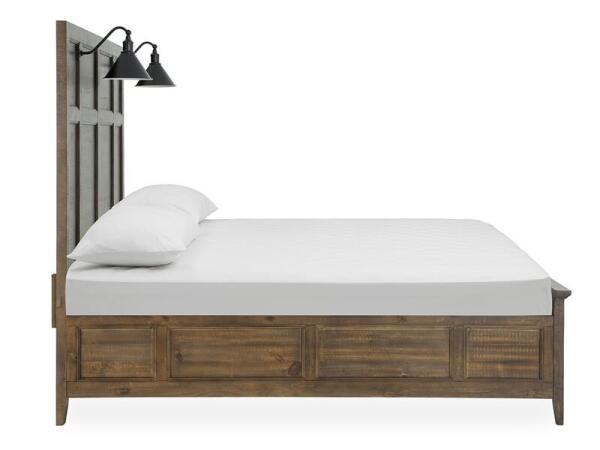 Bay Creek Complete Queen Lamp Panel Bed with Regular Rails - Image 5
