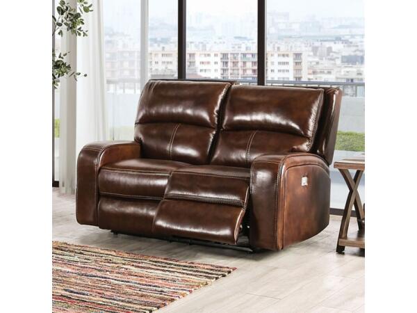 Soterios Power Loveseat Loveseats Brown