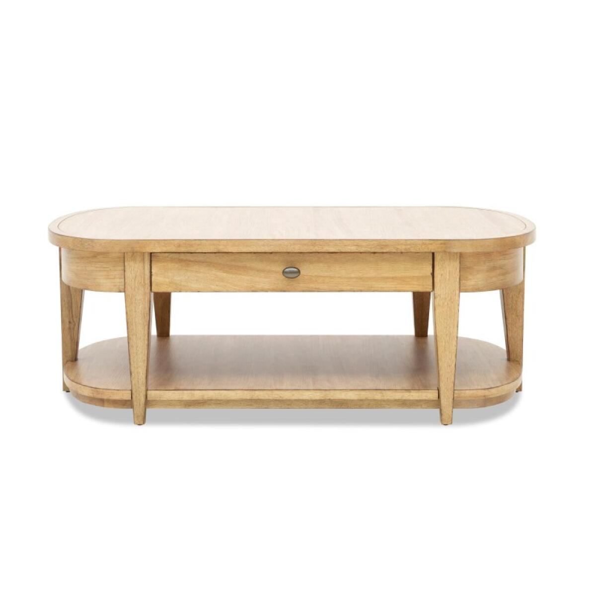 Oval Cocktail Table Cocktail & Coffee Tables Brown 5