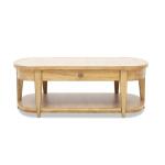 Oval Cocktail Table Cocktail & Coffee Tables Brown 10
